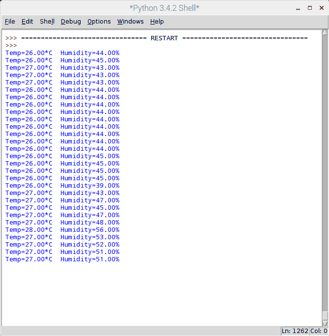 DHT11 Output