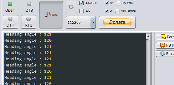 ESPlorer serial window